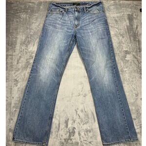 Banana Republic Straight Leg Jeans Mens 34x34 Blue Medium Wash Denim Pants